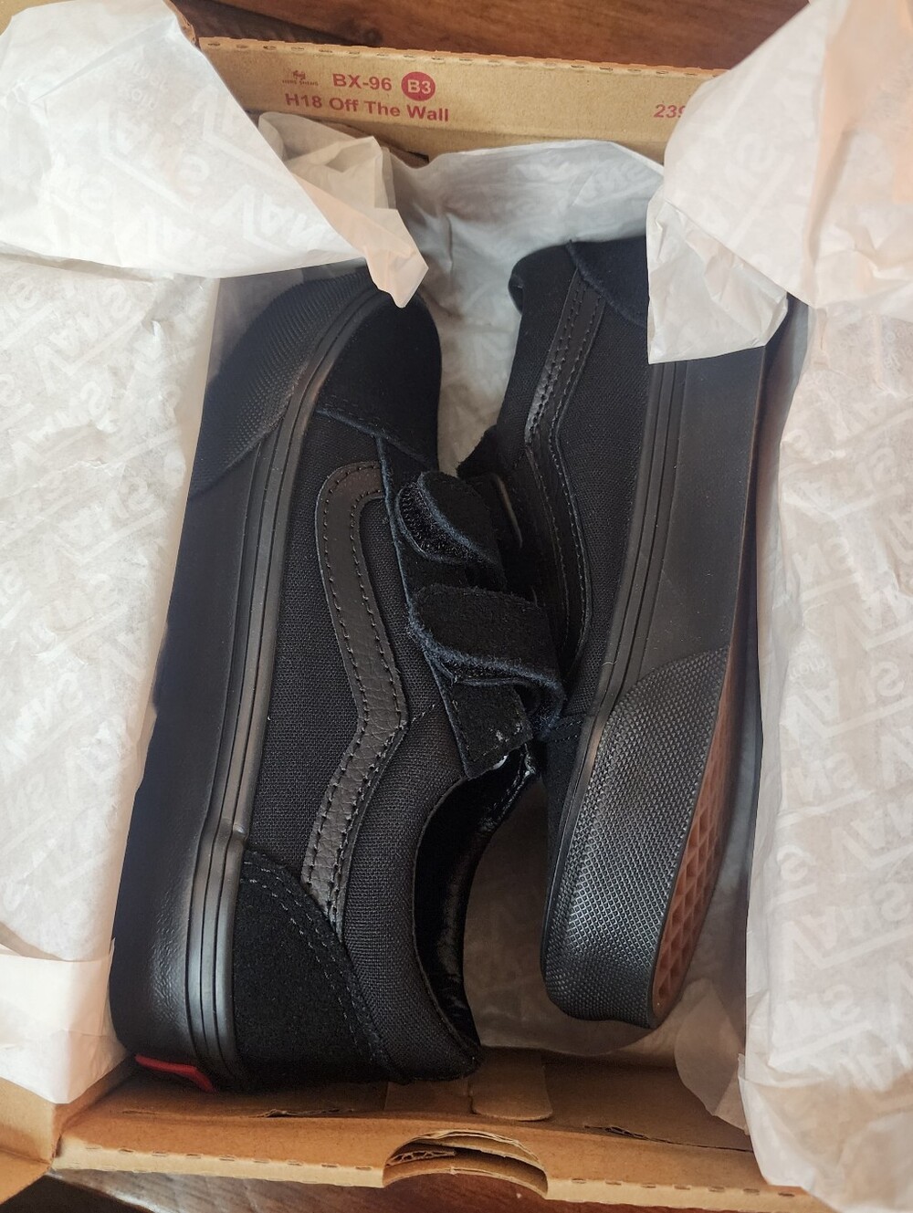 Vans Old School V | Black On Black | Size 13 Little Boys | New In Box
